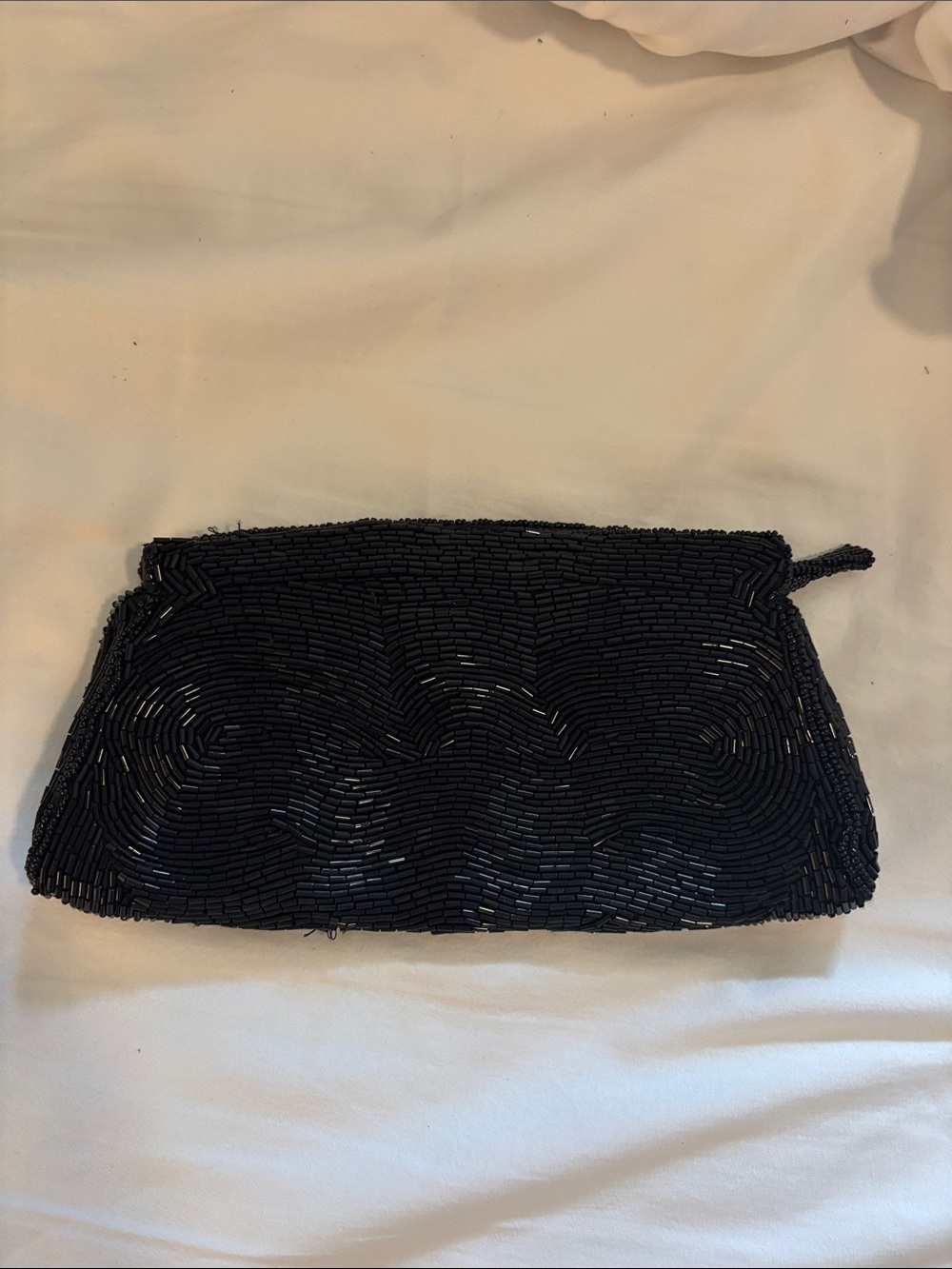 Accessorize Black Beaded Wristlet Clutch